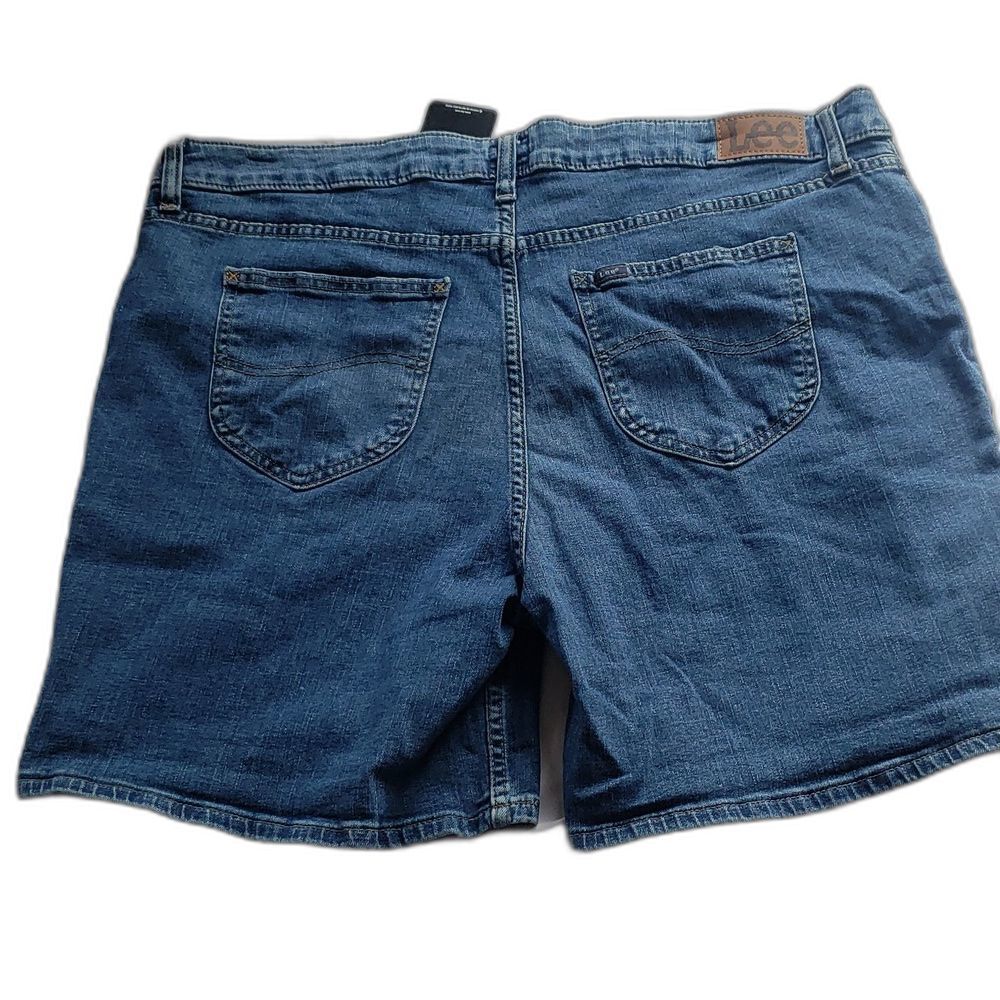 Lee Mid Rise Blue Jean Shorts Size 20 | Plus‑Size‎ Denim Summer NWT